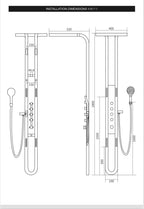 JUGRE DRS101 shower system product view 2