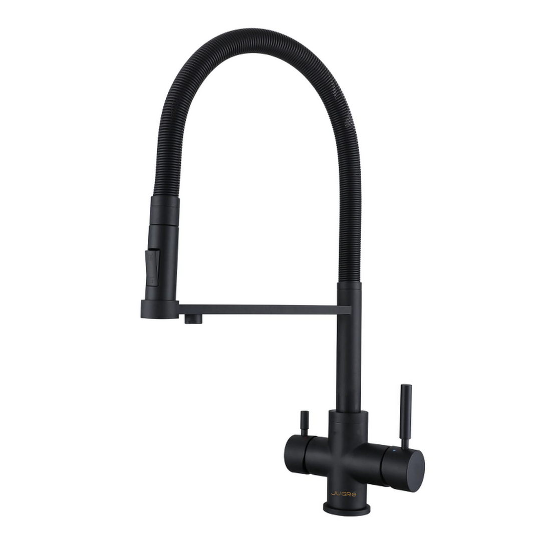JUGRE 5-in-1 Pull-Out Kitchen Faucet | Brass | Chrome, Matte Black & Brushed