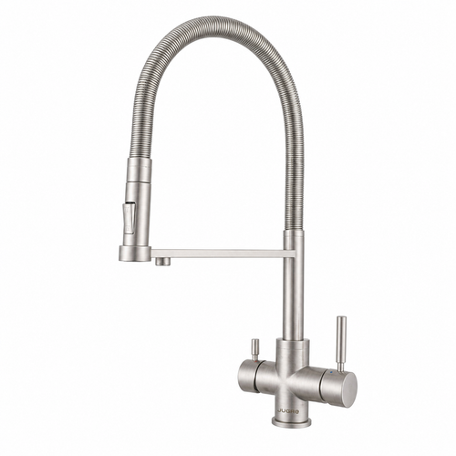 JUGRE 5-in-1 Pull-Out Kitchen Faucet | Brass | Chrome, Matte Black & Brushed