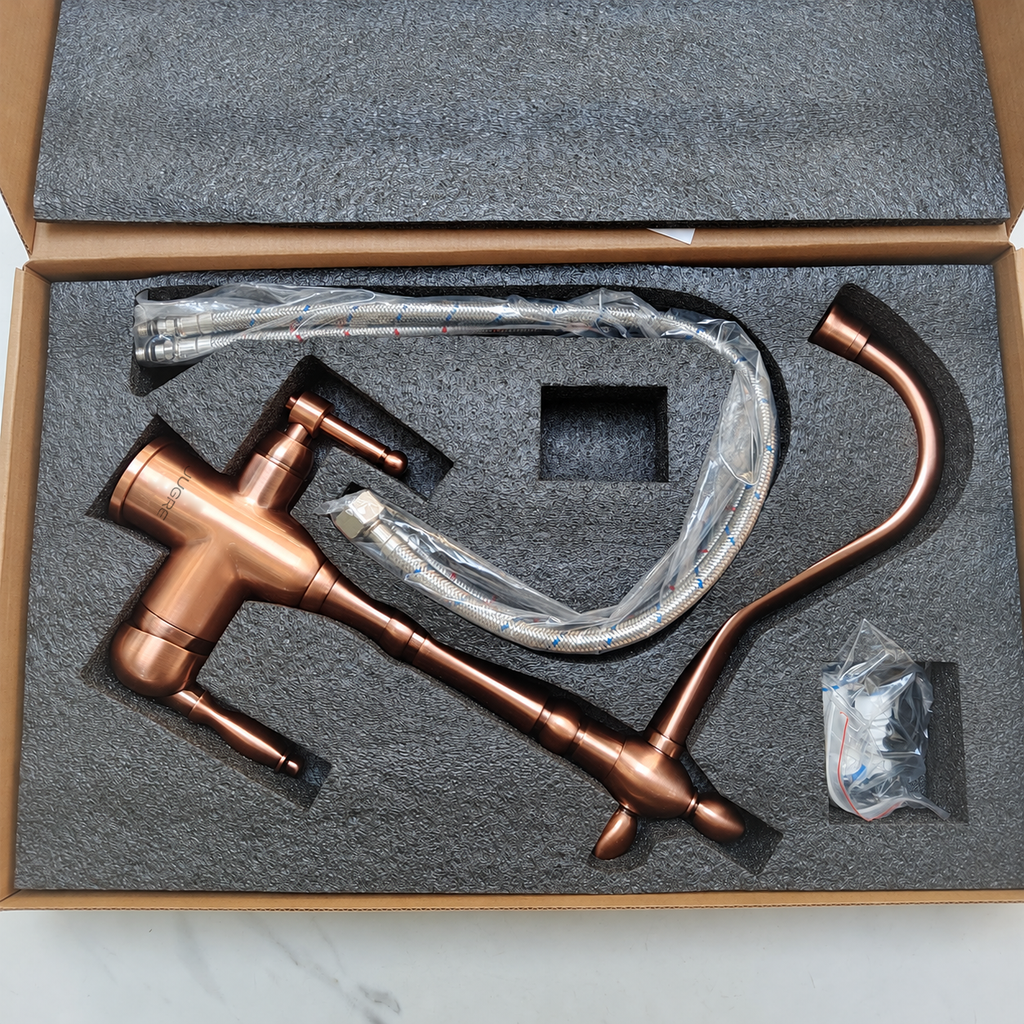 JUGRE faucet and included installation components