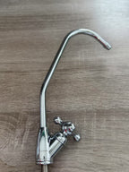Original photograph of JUGRE chrome gooseneck faucet with cross handle