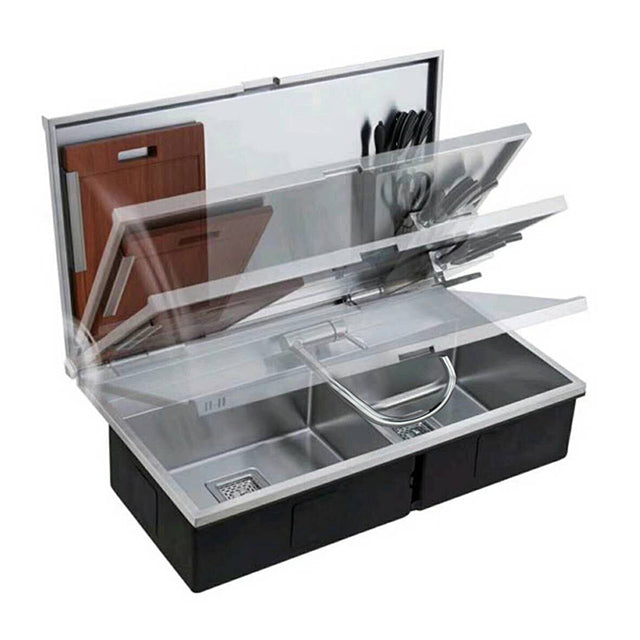 3 Way Folding Kitchen Mixer Tap-2