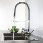 3 way kitchen faucet separate filtered water channel