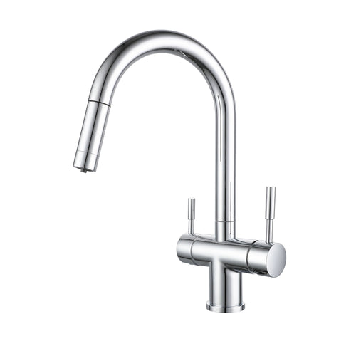 3 Way Kitchen Tap with Pull Out Hose