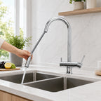 3 Way Kitchen Tap with Pull Out Hose-2