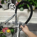 Black 3 Way Mixer Tap With Pull Out Spray-02