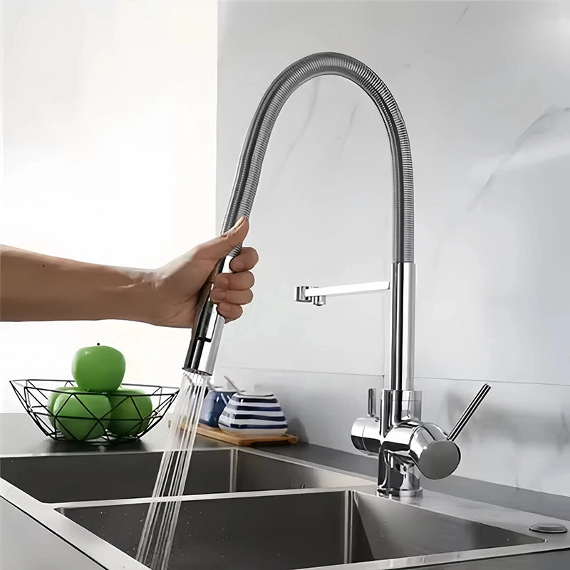 5 Way Kitchen Faucet With Pull Out 01