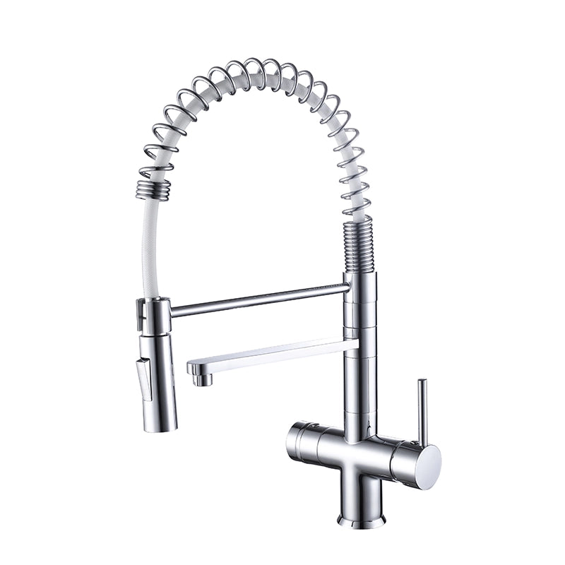 3 Way Water Filter Mixer Tap With Pull Out Spout