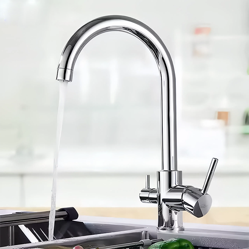 3 way tap kitchen mixer tap with filtered water lever-01